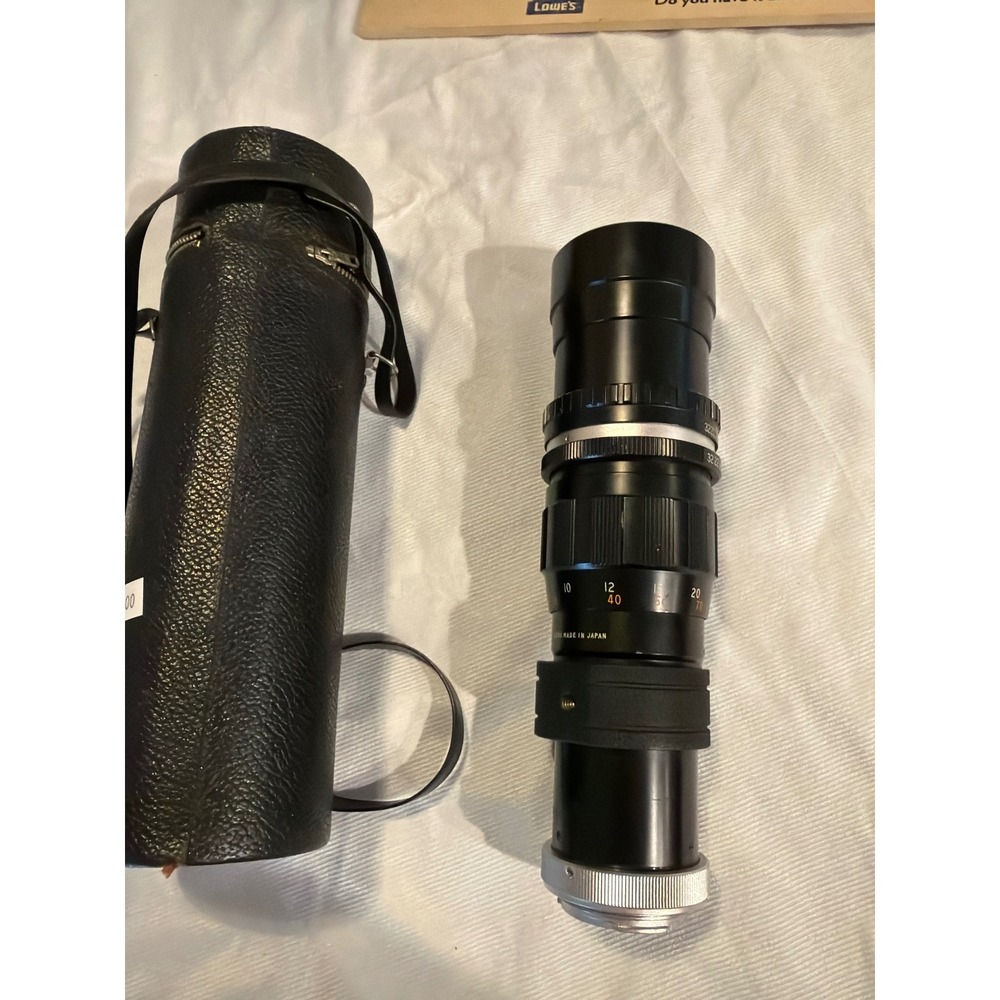 VTG Tele-Lentar 300mm f5.5 Manual Focus Telephoto Lens Japan with Leather Case